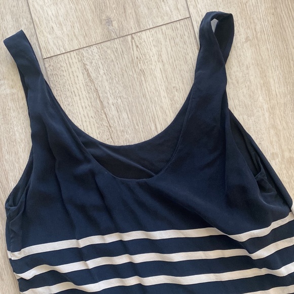 ❌SOLD❌ Joie dress shirt size Medium color black with white stripes - Picture 6 of 8